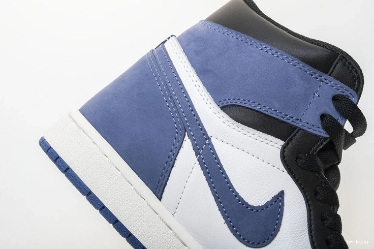 555088-115 OG Air Jordan Retro  High Blue 1 Moon 1009